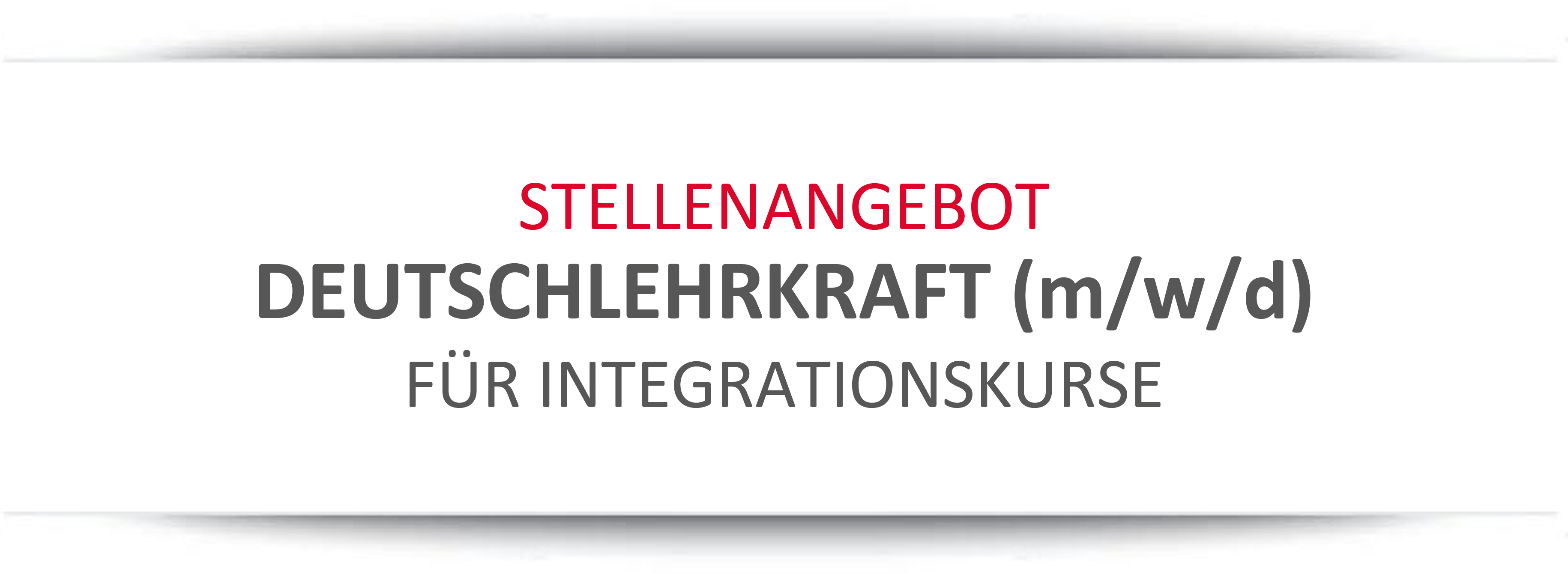 BUT STELLENANGEBOT Deutschlehrkraft